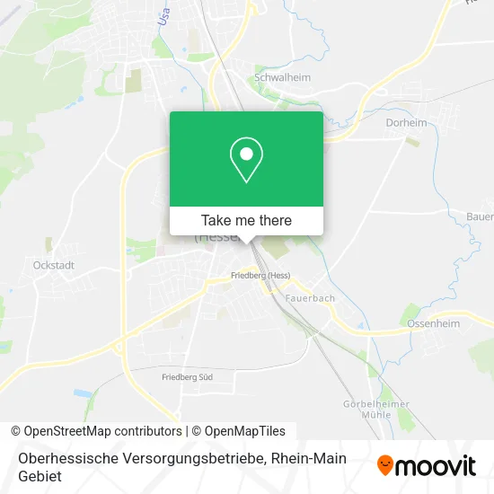Карта Oberhessische Versorgungsbetriebe