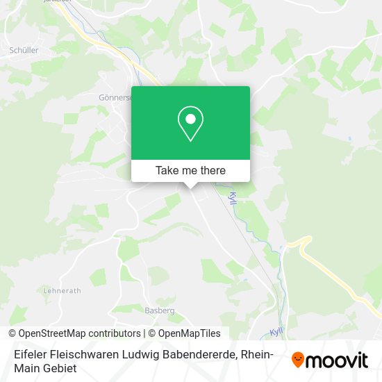 Карта Eifeler Fleischwaren Ludwig Babendererde