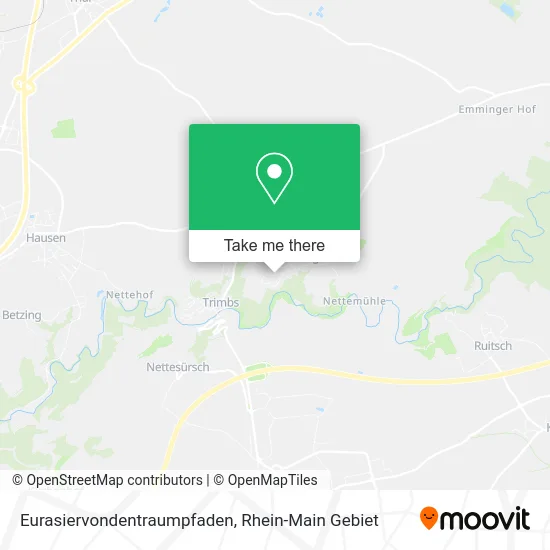 Карта Eurasiervondentraumpfaden