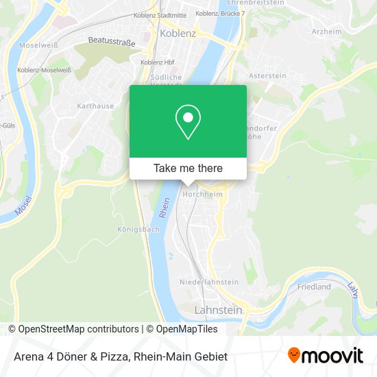 Карта Arena 4 Döner & Pizza