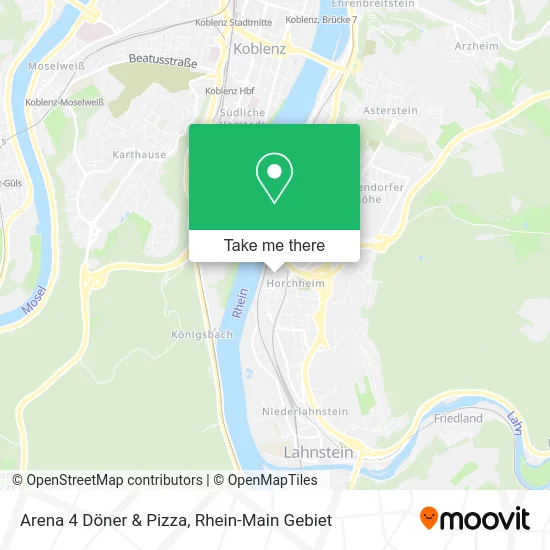 Карта Arena 4 Döner & Pizza
