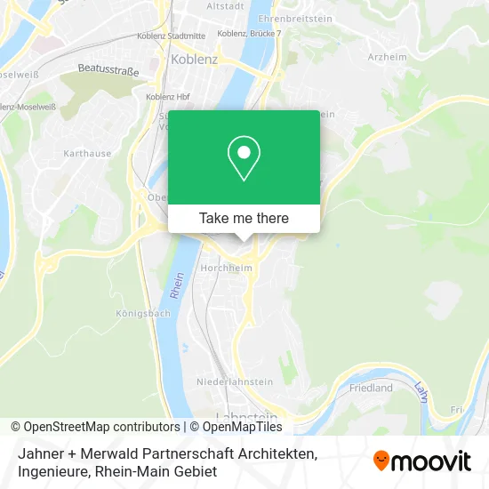 Карта Jahner + Merwald Partnerschaft Architekten, Ingenieure