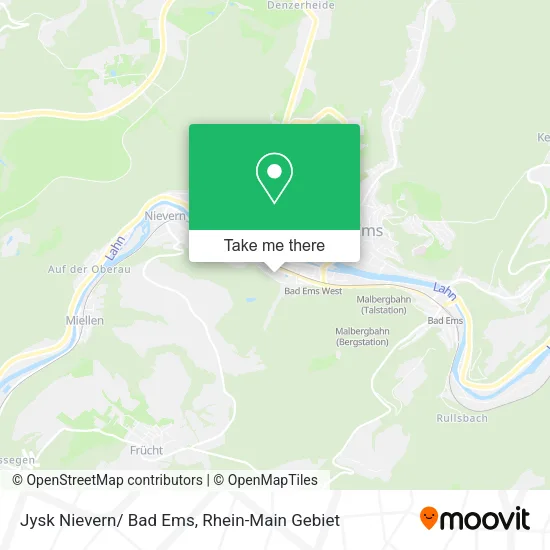 Карта Jysk Nievern/ Bad Ems