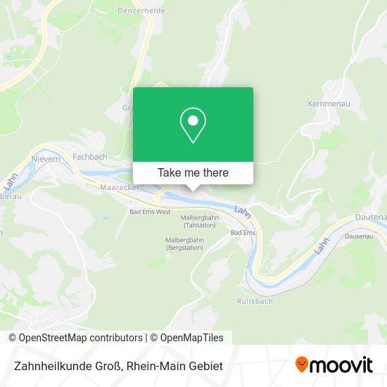 Карта Zahnheilkunde Groß