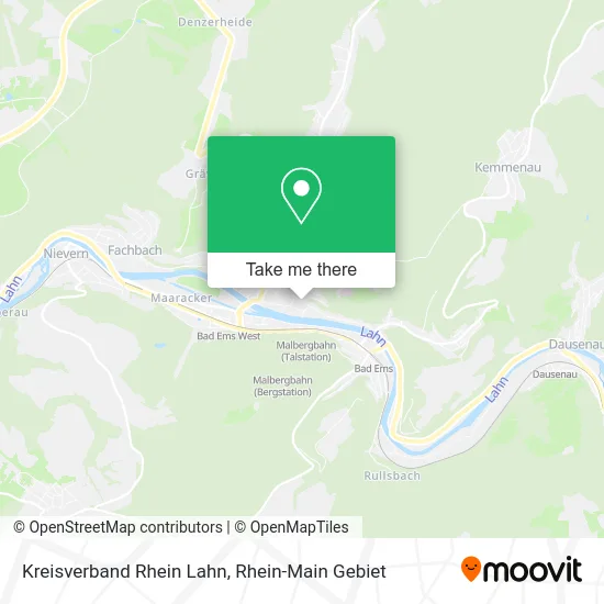Карта Kreisverband Rhein Lahn