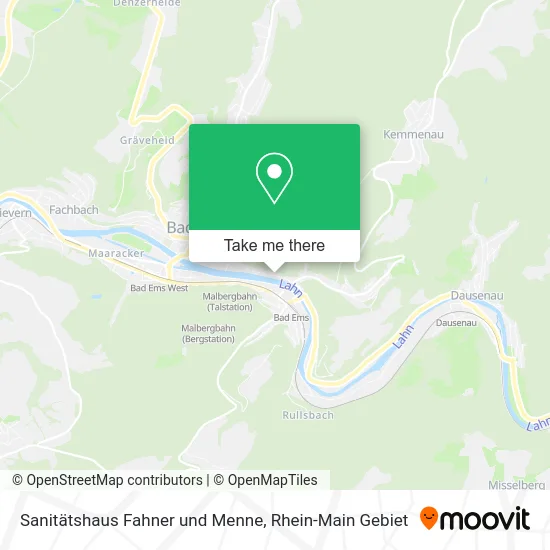 Карта Sanitätshaus Fahner und Menne
