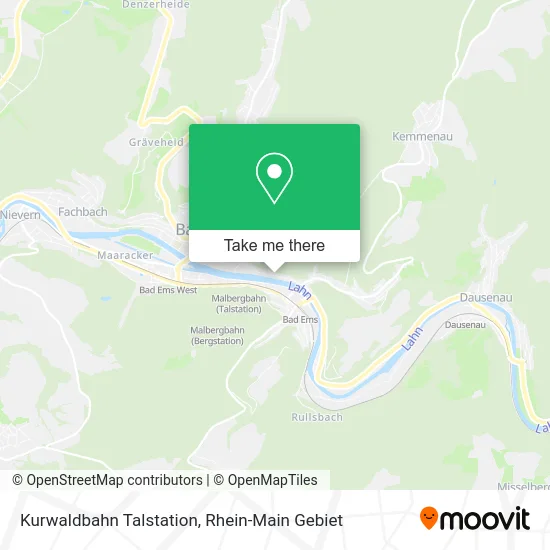 Карта Kurwaldbahn Talstation