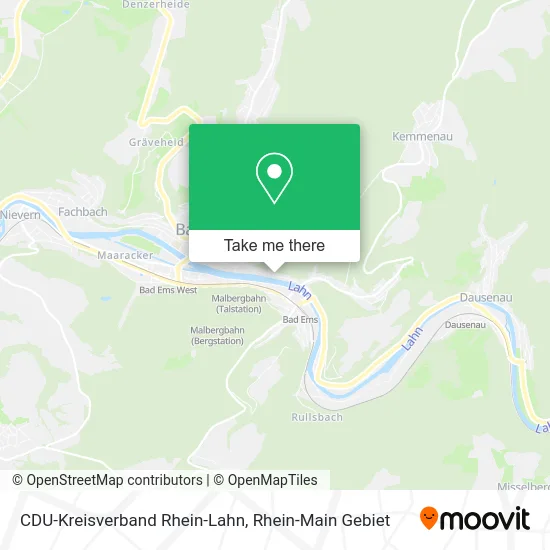 Карта CDU-Kreisverband Rhein-Lahn