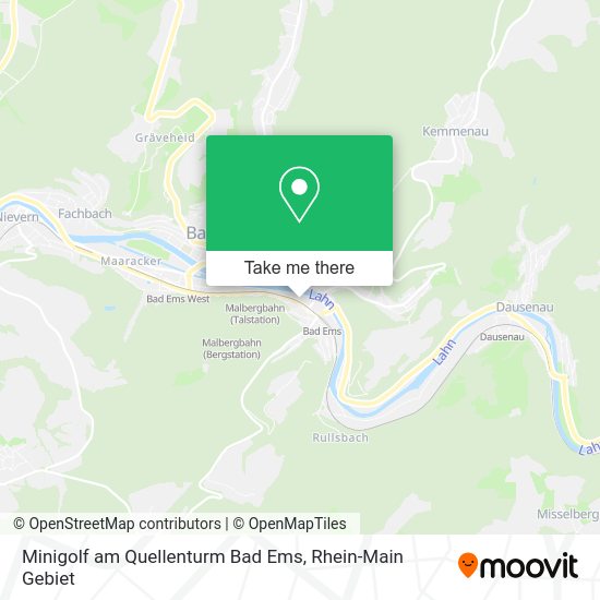 Minigolf am Quellenturm Bad Ems map