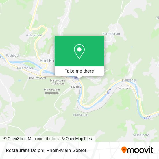 Restaurant Delphi map