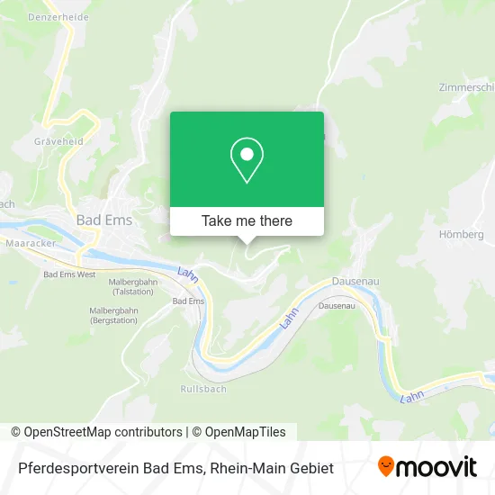 Карта Pferdesportverein Bad Ems