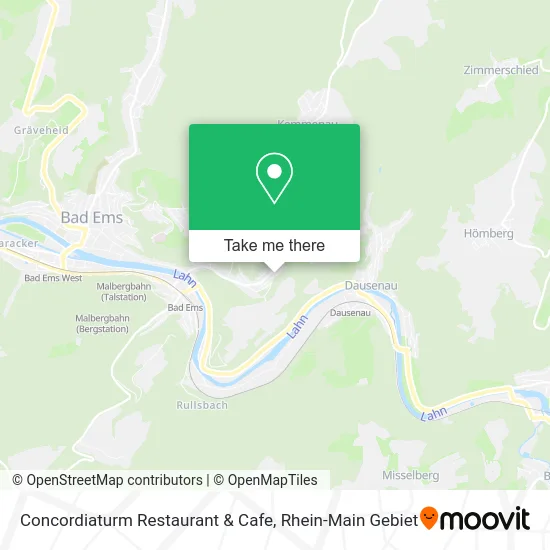 Карта Concordiaturm Restaurant & Cafe