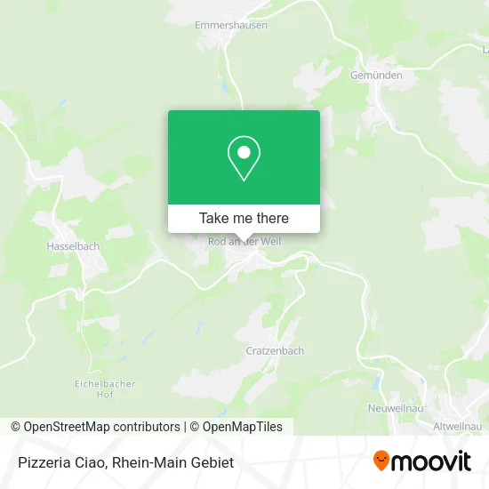 Карта Pizzeria Ciao