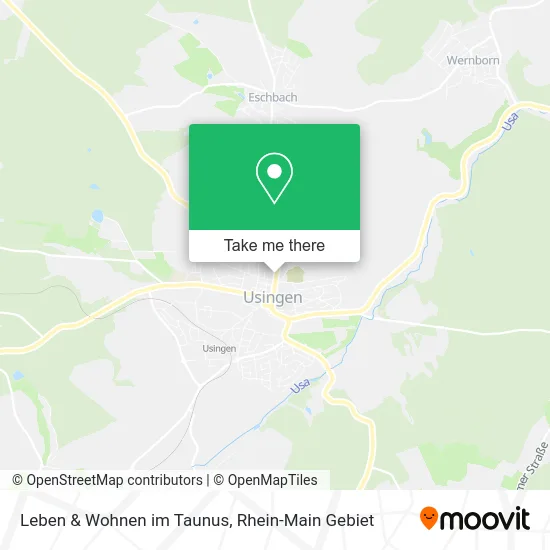 Карта Leben & Wohnen im Taunus