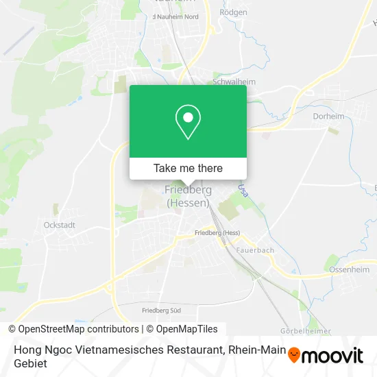 Карта Hong Ngoc Vietnamesisches Restaurant