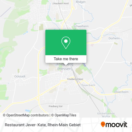 Карта Restaurant Jever- Kate