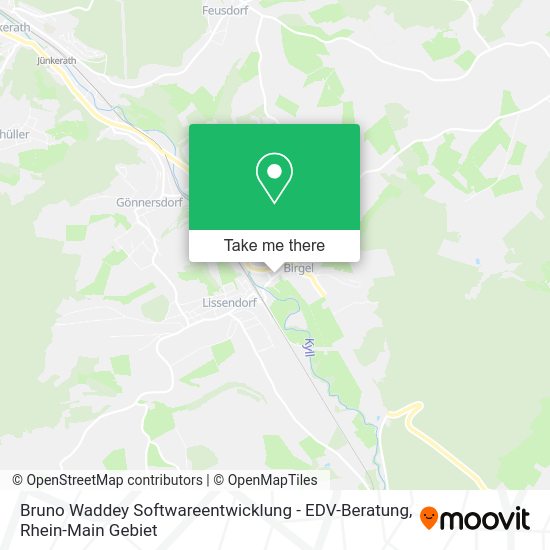 Карта Bruno Waddey Softwareentwicklung - EDV-Beratung