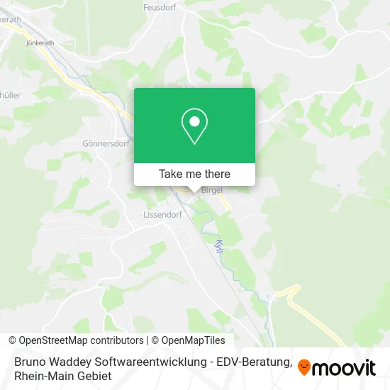 Карта Bruno Waddey Softwareentwicklung - EDV-Beratung