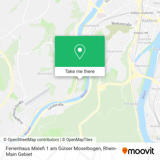 Карта Ferienhaus Malefi 1 am Gülser Moselbogen