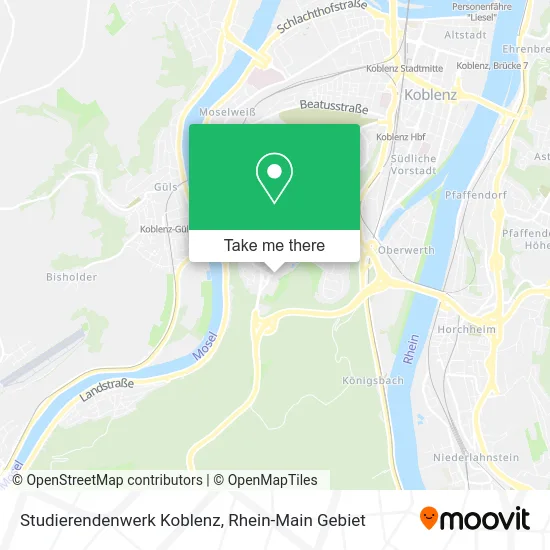 Карта Studierendenwerk Koblenz