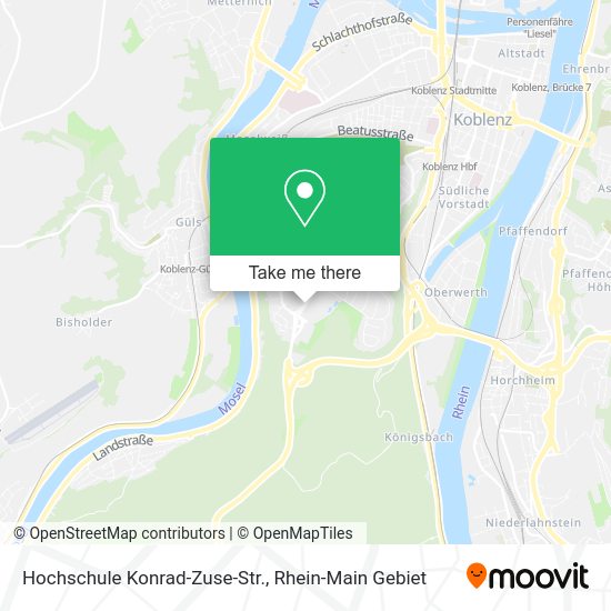 Карта Hochschule Konrad-Zuse-Str.