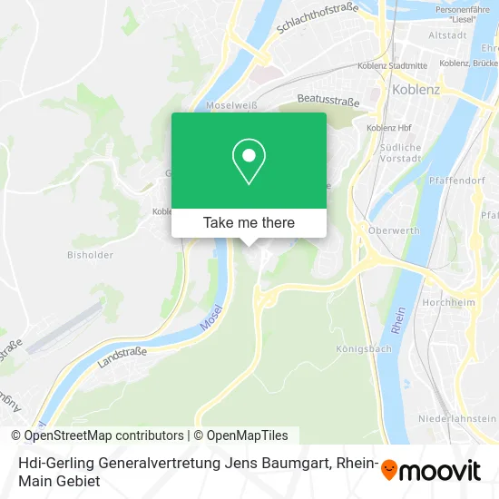 Карта Hdi-Gerling Generalvertretung Jens Baumgart