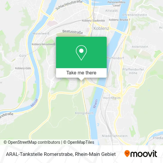 Карта ARAL-Tankstelle Romerstrabe