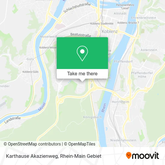 Карта Karthause Akazienweg