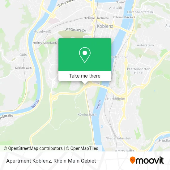Карта Apartment Koblenz