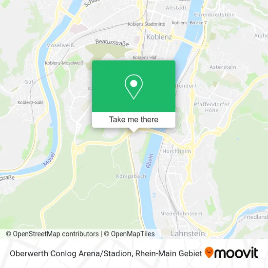 Oberwerth Conlog Arena/Stadion map