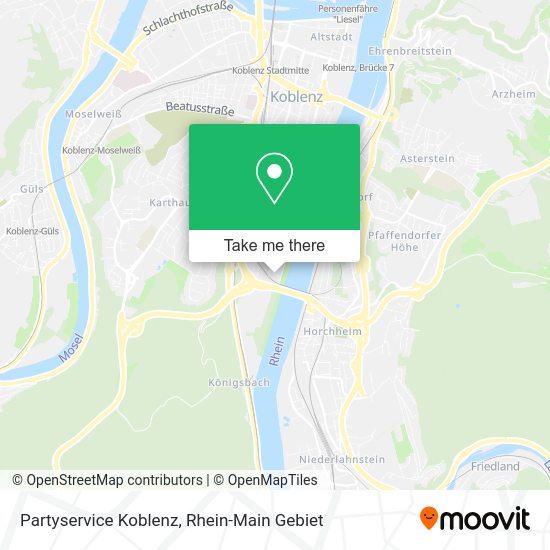 Карта Partyservice Koblenz