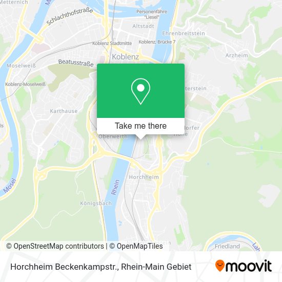 Карта Horchheim Beckenkampstr.