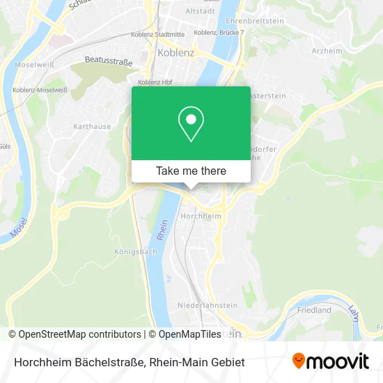 Карта Horchheim Bächelstraße