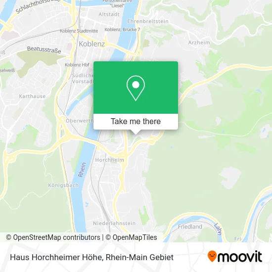 Карта Haus Horchheimer Höhe