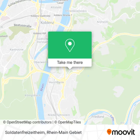 Карта Soldatenfreizeitheim