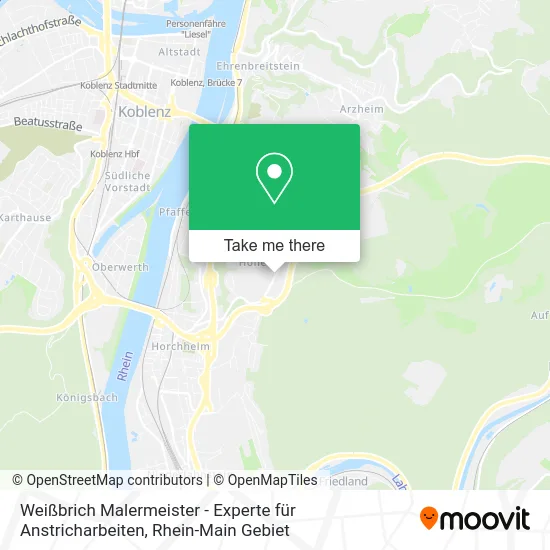 Карта Weißbrich Malermeister - Experte für Anstricharbeiten