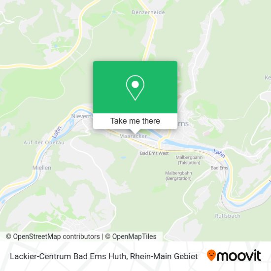 Карта Lackier-Centrum Bad Ems Huth