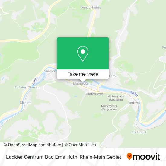 Карта Lackier-Centrum Bad Ems Huth