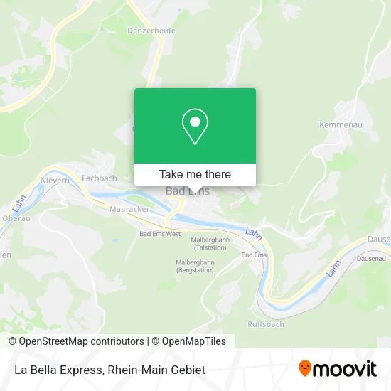 Карта La Bella Express
