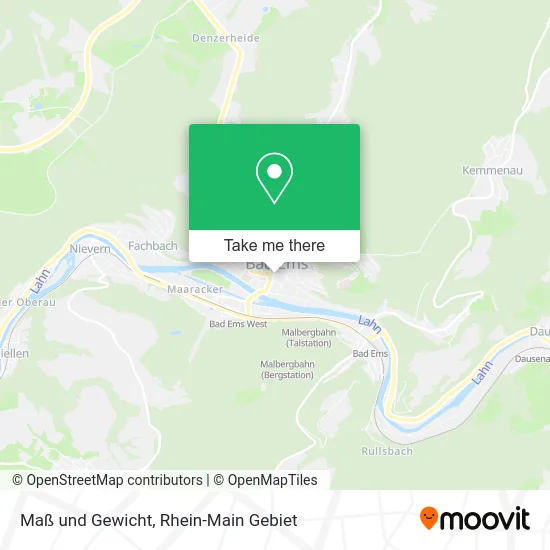 Карта Maß und Gewicht