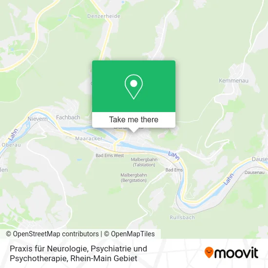 Карта Praxis für Neurologie, Psychiatrie und Psychotherapie