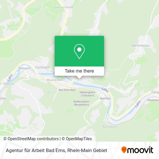 Карта Agentur für Arbeit Bad Ems