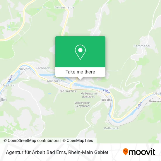Карта Agentur für Arbeit Bad Ems