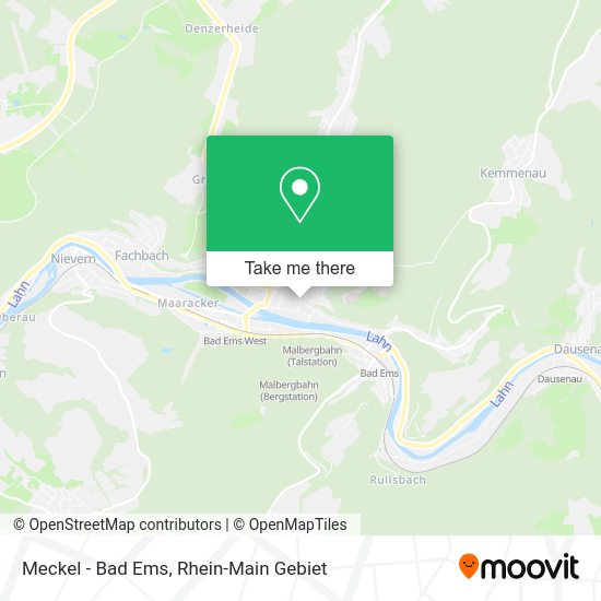 Карта Meckel - Bad Ems