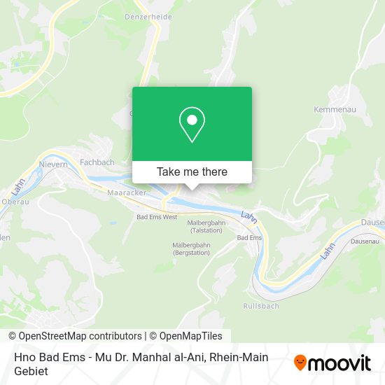 Карта Hno Bad Ems - Mu Dr. Manhal al-Ani
