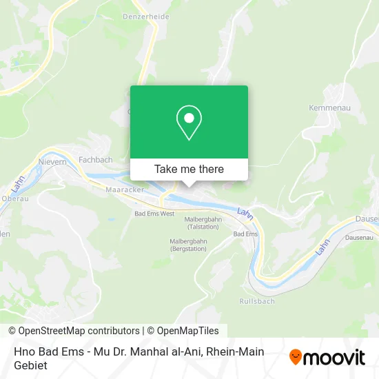 Карта Hno Bad Ems - Mu Dr. Manhal al-Ani