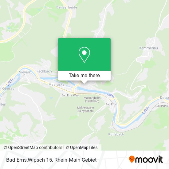 Карта Bad Ems,Wipsch 15
