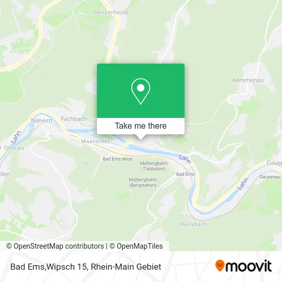 Карта Bad Ems,Wipsch 15