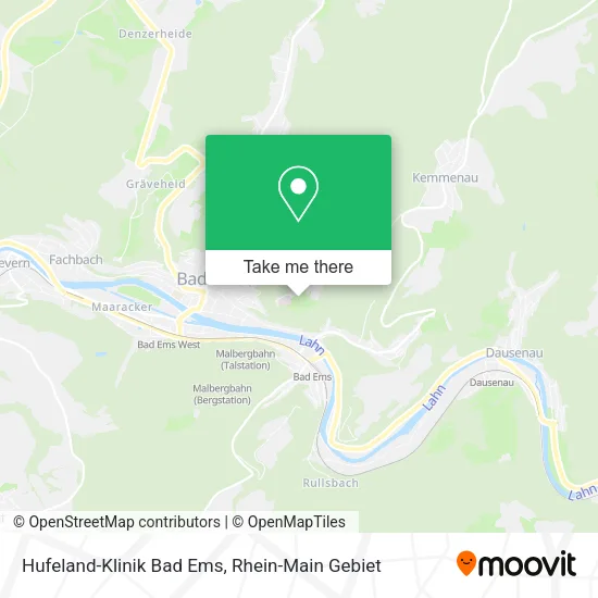 Карта Hufeland-Klinik Bad Ems