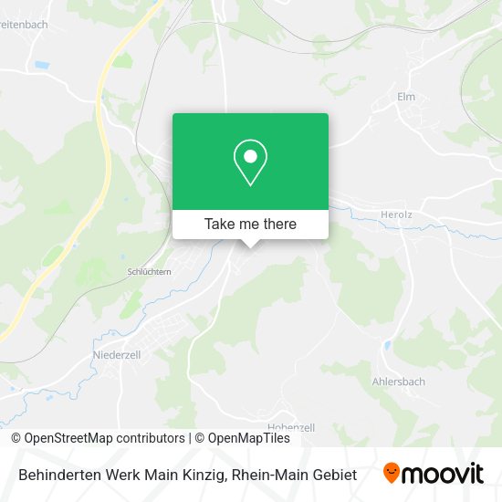 Карта Behinderten Werk Main Kinzig